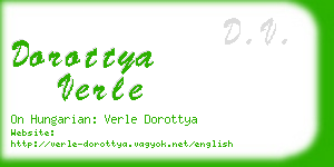 dorottya verle business card